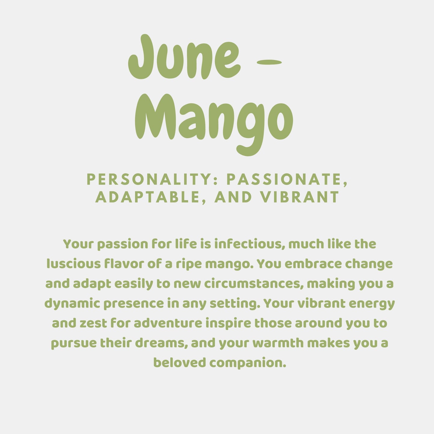 June Mango- Tháng 6 Xoài